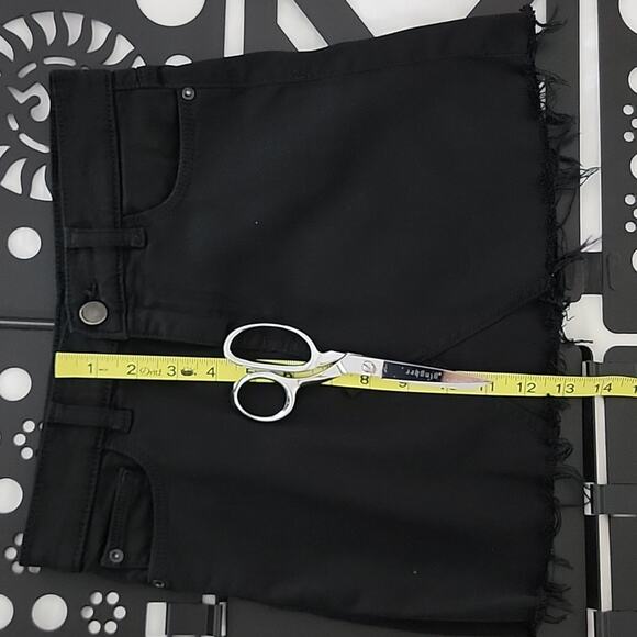 DL1961 Girls Denim Jenny Mini Skirt in Black Jet Set Raw Hem 12 - Picture 13 of 13